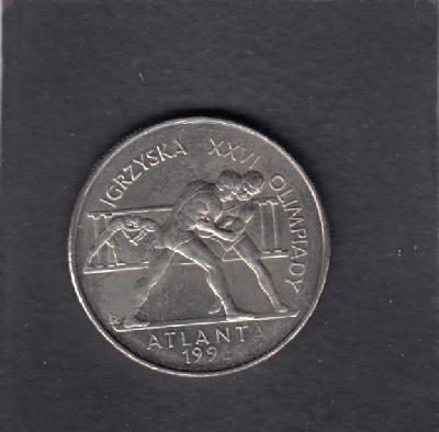 Beschrijving: 2 ZLOTYCH  OLYMPIC ATLANTA WRESTLING